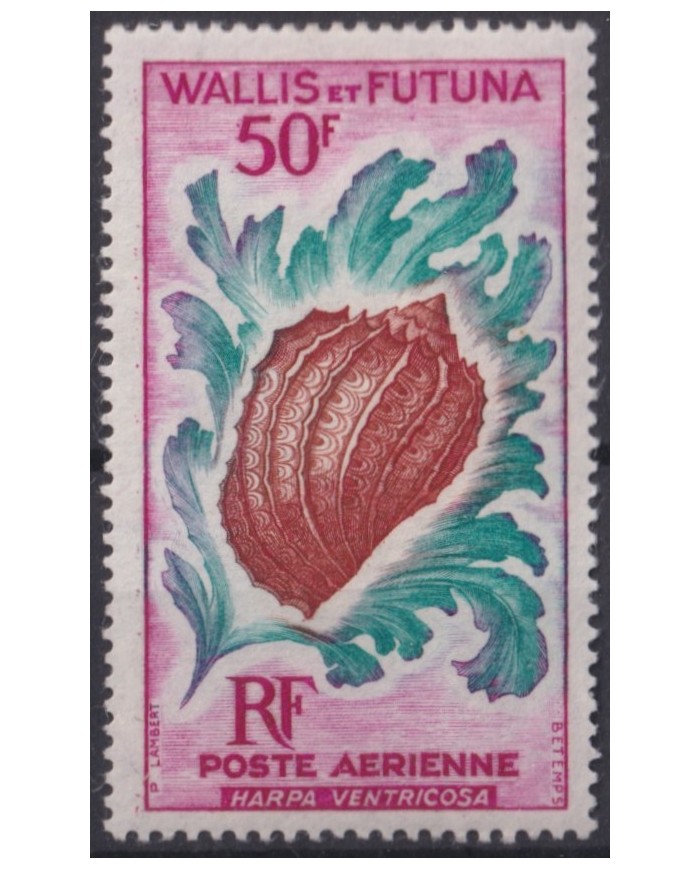 F-EX40915 WALLIS ET FUTUNA MNH 1962 MARINE WILDLIFE REEF CORAL SHELL SNAIL.