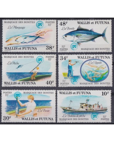 F-EX40927 WALLIS ET FUTUNA MNH 2079 MARINE WILDLIFE BONITO FISH INDUSTRY FACTORY.