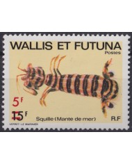 F-EX40905 WALLIS ET FUTUNA MNH 1979 MARINE WILDLIFE REEF CORAL SQUILLE OVERPRINT.