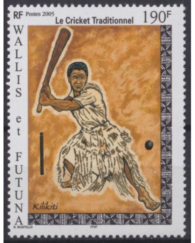F-EX40918 WALLIS ET FUTUNA MNH 2005 TRADITIONAL CRICKET.