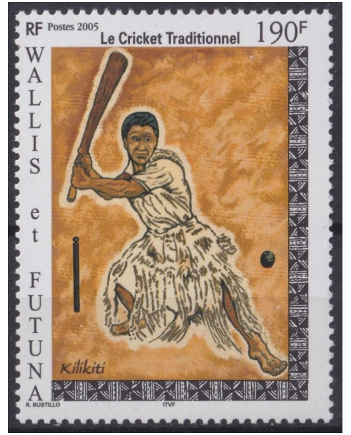 F-EX40918 WALLIS ET FUTUNA MNH 2005 TRADITIONAL CRICKET.