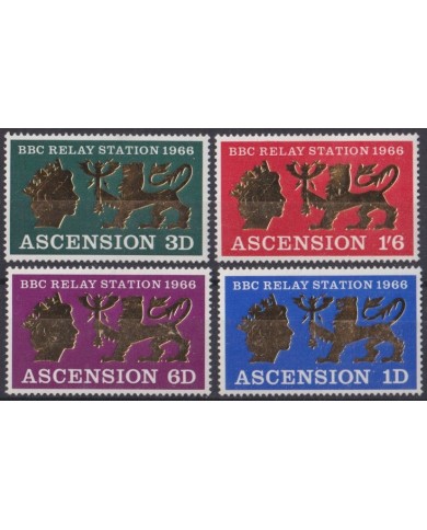 F-EX40766 ASCENSION MNH 1966 ROYAL BBC RELAY STATION COMMUNICATIONS.