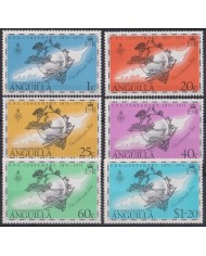 F-EX40695 ANGUILLA MNH 1974 CENTENARY OF UPU.