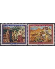 F-EX40686 ALGERIA ALGERIE ARGELIA MNH 1969 TRADICIONAL COSTUMES ART PAINTING.