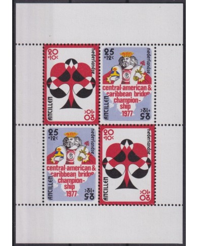 F-EX40883 NEDERLAND ANTILLES MNH 1976 BRIDGE CHAMPIONSHIP GAMES.