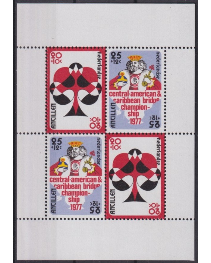F-EX40883 NEDERLAND ANTILLES MNH 1976 BRIDGE CHAMPIONSHIP GAMES.