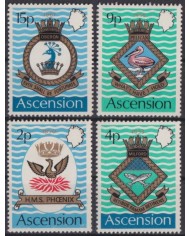 F-EX40774 ASCENSION MNH 1971 REGIMENT ARMY COAST OF ARMS.