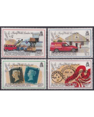 F-EX40756 ASCENSION MNH 1990 PHILATELIC EXPO LONDON.