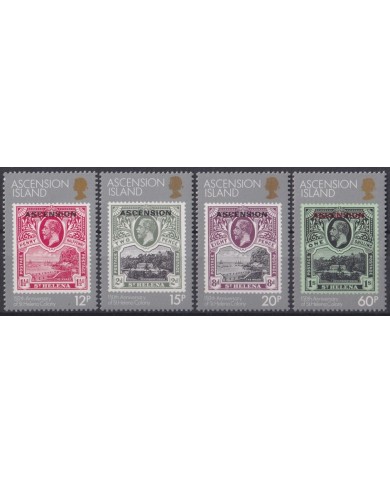 F-EX40758 ASCENSION MNH 1984 150th ANNIV OF ST HELENA STAMPS.