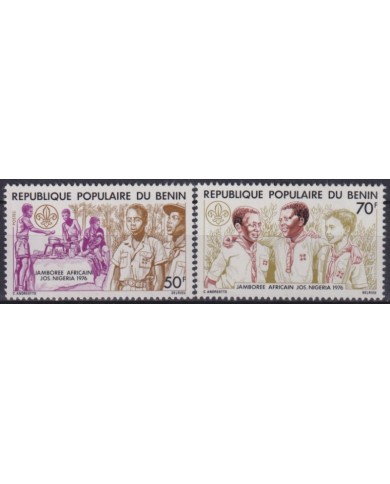 F-EX40884 BENIN MNH 1976 BOYS SCOUTS JAMBOREE NIGERIA.