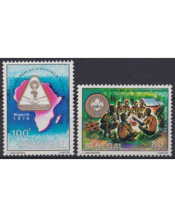 F-EX40858 SENEGAL MNH 1977 FIRST ALL BOYS SCOUTS IN AFRICA.