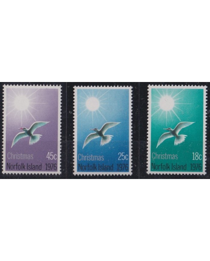 F-EX38958 NORFOLK IS MNH 1976 CHRISTMAS NAVIDAD AVES PAJAROS BIRD OISEAUX VÖGEL.