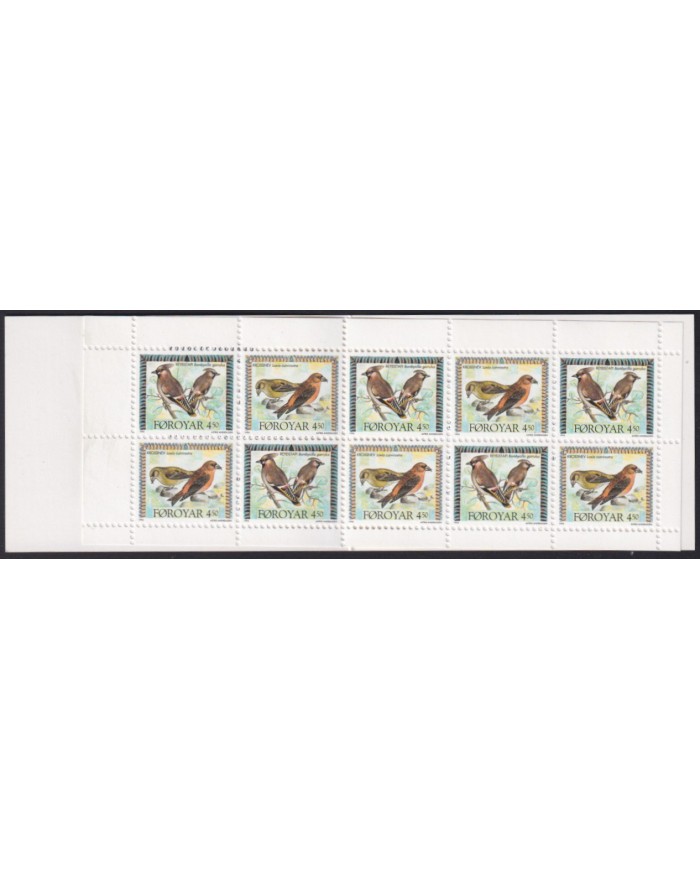 F-EX40803 FAROE FAROYAR MNH 1996 BOOKLED AVES PAJAROS BIRD OISEAUX VÖGEL.