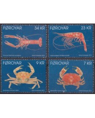 F-EX40840 FAROE FAROYAR MNH 2013 MARINE WILDLIFE CRAB LOBSTER LANGOSTA CANGREJO.