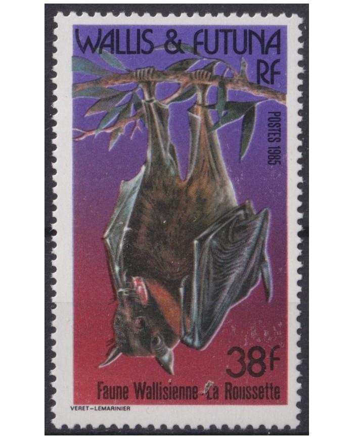 F-EX40902 WALLIS ET FUTUNA MNH 1995 FAUNA BAT MURCIELAGO.