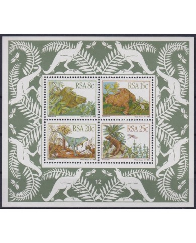 F-EX40818 SOUTH AFRICA RSA MNH 1982 WILDLIFE FOSSIL PALEONTOLOGY.