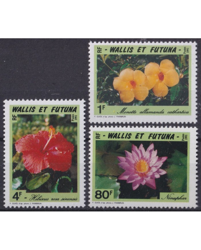F-EX40909 WALLIS ET FUTUNA MNH 1991 FLOWER FLORES.