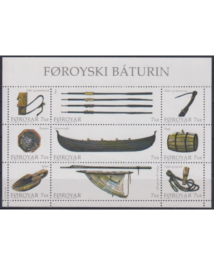 F-EX40802 FAROE FAROYAR MNH 2013 TRADITIONAL SHIP FISHING.