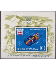 F-EX40860 RUMANIA MNH 1976 WINTER OLYMPIC GAMES INNSBRUCK SKI SKIITING.