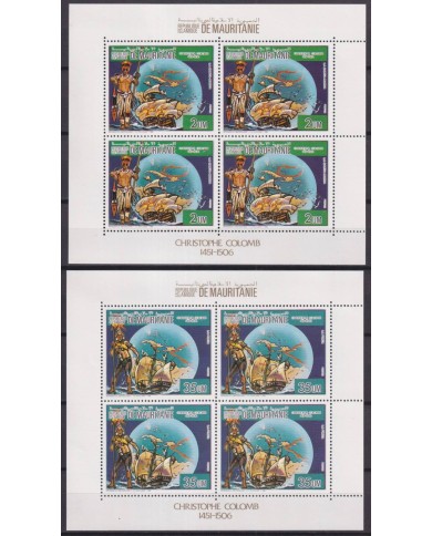F-EX28826 MAURITANIA MNH 1986 DISCOVERY COLUMBUS COLON SHIP ONLY 5.000.