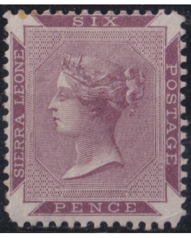 F-EX32668 SIERRA LEONE Nº3 ORIGINAL GUM. 300€ CATALOGUE.