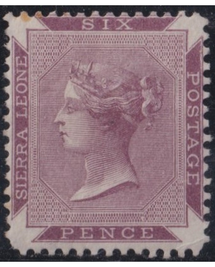 F-EX32668 SIERRA LEONE Nº3 ORIGINAL GUM. 300€ CATALOGUE.