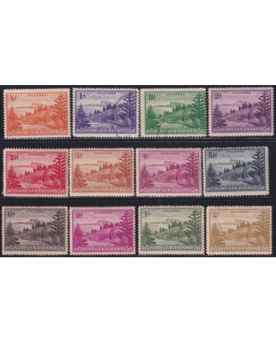 F-EX32686 NORFOLK IS BALL BAY COMPLETE SET UNUSED ORIGINAL GUM.1p USED.