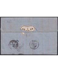 F-EX32646 ITALY ITALIA 1867 FRANCO MANUFACTURE A VAPOR COVER TO NIMES FRANCE.