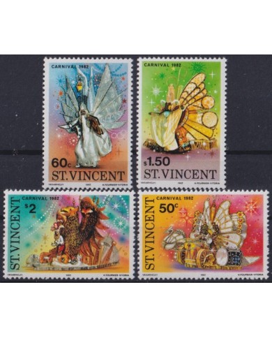 F-EX39679 ST VINCENT MNH 1982 CARNIVAL COSTUMES.