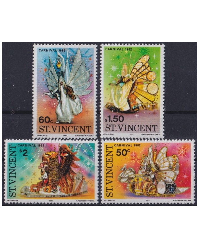 F-EX39679 ST VINCENT MNH 1982 CARNIVAL COSTUMES.