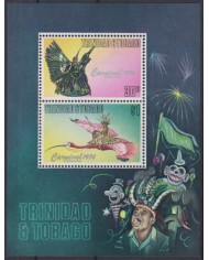F-EX39714 TRINIDAD & TOBAGO MNH 1974 CARNIVAL WINNER PRIZEWINNER COSTUMES.
