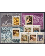 F-EX39294 SAUDI ARABIA UPPER YAFA MNH 1967 ART PAINTING DANCE BALLET DEGAS.