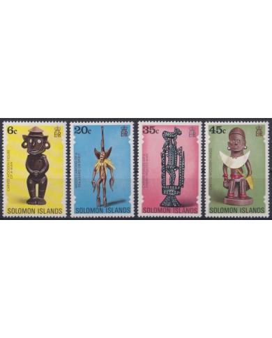 F-EX39675 BRITISH SOLOMON MNH 1977 TRADITIONAL RELIGION IDOLS CULTURE ETHNIC.