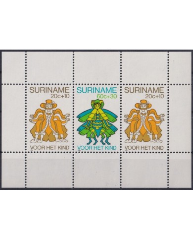 F-EX39662 SURINAME MNH 1980 CARTOON ANANSI SHEET.