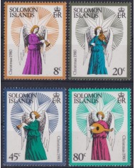 F-EX39674 SOLOMON IS MNH 1980 CHRISTMAS NAVIDAD ANGELS MUSIC.