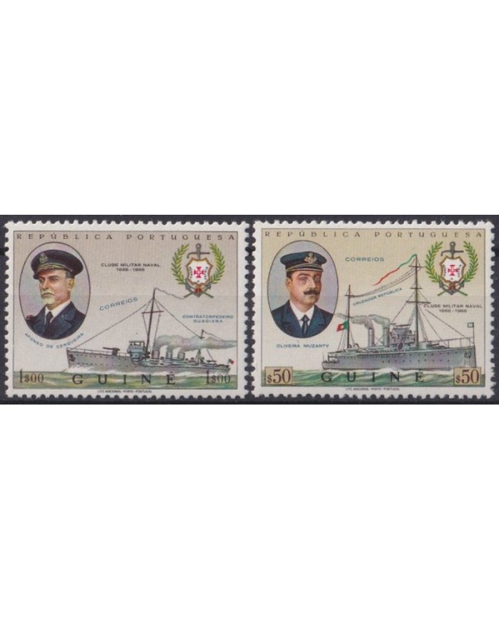 F-EX39646 GUINEE GUINEA MNH 1966 NAVAL MILITAR CLUB BATTLESHIP OLD SHIP BARCOS.