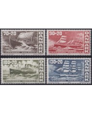 F-EX39635 DANMARK DENMARK MNH 1976 HISTORIC BATTLESHIP SHIP BARCOS.