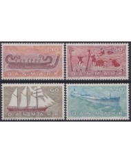 F-EX39634 DANMARK DENMARK MNH 1970 HISTORIC BATTLESHIP SHIP BARCOS.