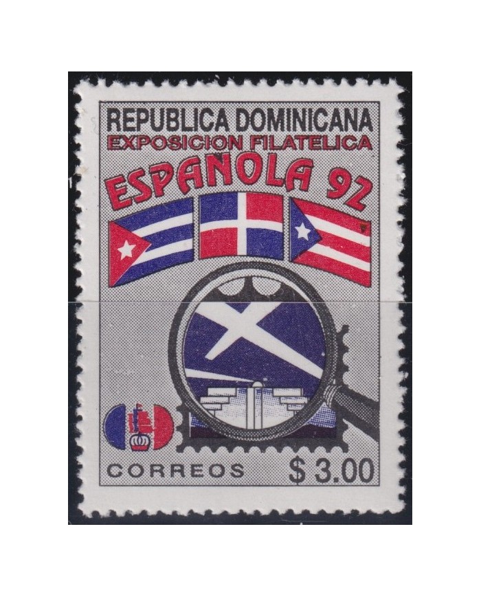 F-EX39835 DOMINICANA REP MNH 1992 PHILATELIC EXPO ESPAÑOLA´92.