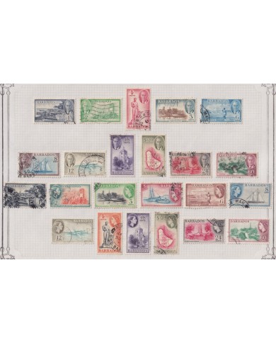 F-EX37569 BARBADOS CLASSIC STAMPS LOT.