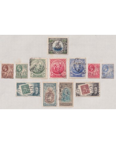 F-EX37569 BARBADOS CLASSIC STAMPS LOT.