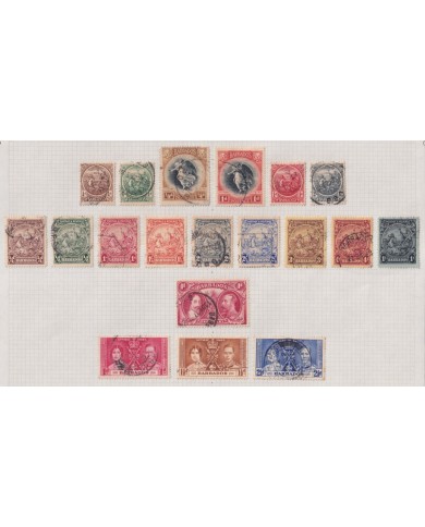 F-EX37569 BARBADOS CLASSIC STAMPS LOT.