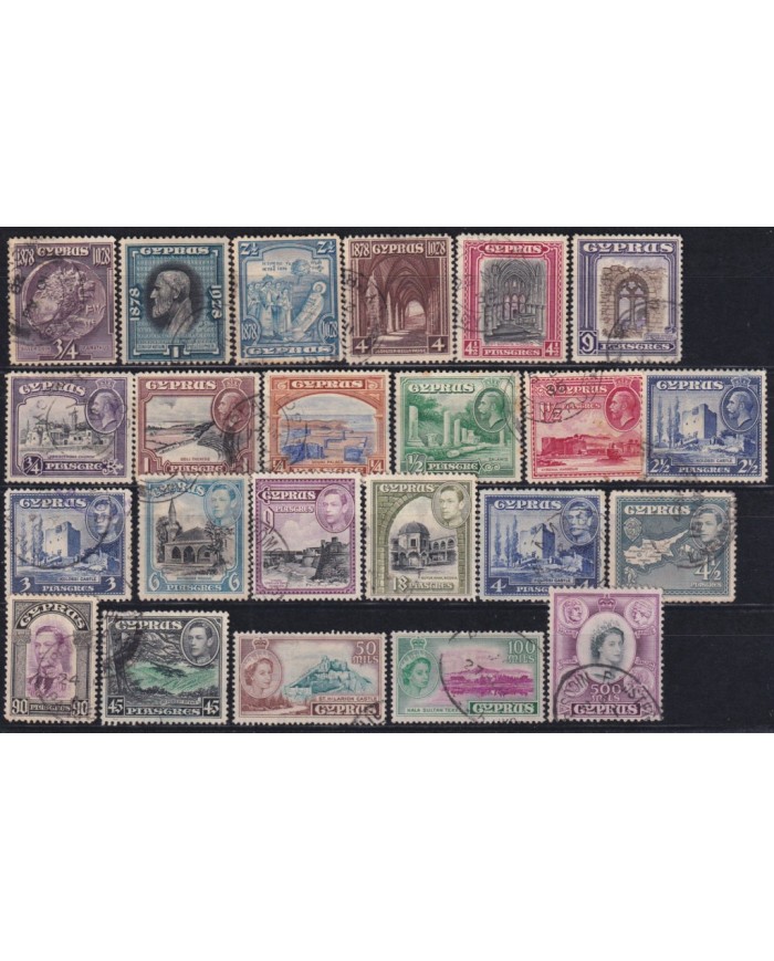 F-EX37689 CYPRUS CHIPRE CLASSIC STAMPS LOT.