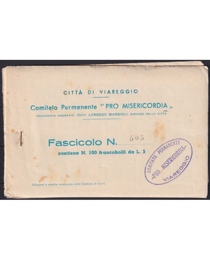 F-EX16759 ITALY ITALIA CINDERELLA CIRCA 1950 SPECIAL SHEET VIAREGGIO CIABATTINI CAR AUTO ORIGINAL GUM.