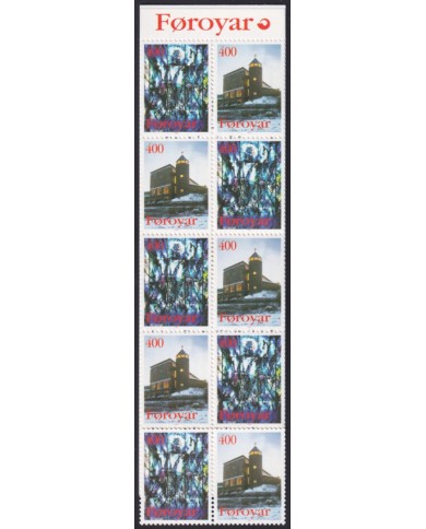 F-EX40800 FAROE FOROYAR MNH 1995 BOOKLED CATHOLIC CHURCH.