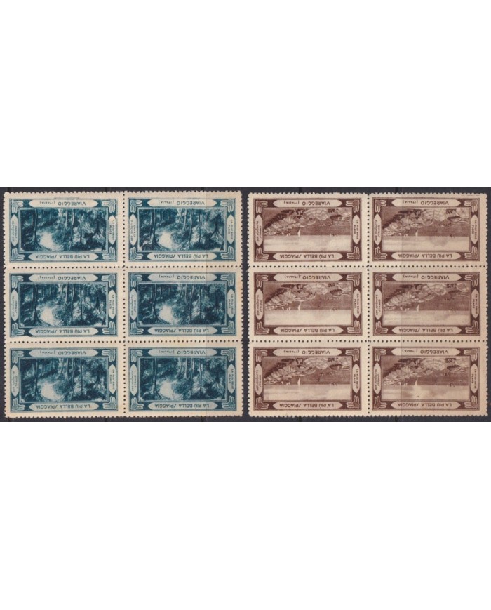 F-EX16763 ITALY ITALIA CINDERELLA CIRCA 1930 VIAREGGIO BLOCK 6 NO GUM