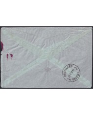 F-EX39489 BELGIUM BELGIQUE 1938 AVIATOR COVER TO SPAIN CIVIL WAR CENSORSHIP.