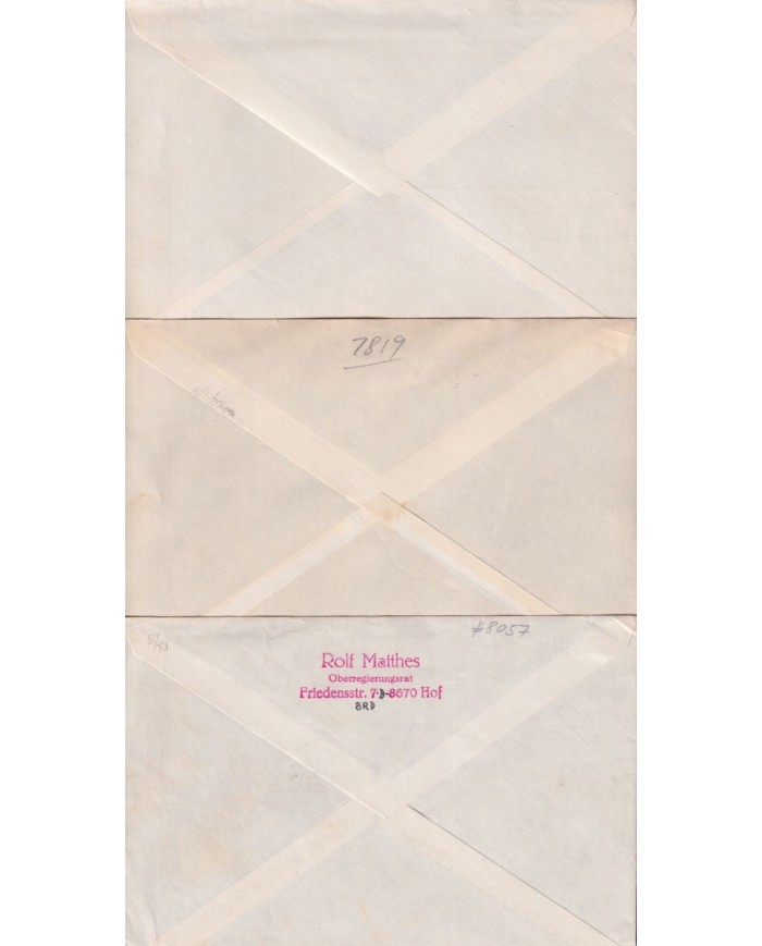 F-EX1915 ALEMANIA GERMANY DDR 10 SPECIAL CANCEL CHESS AJEDREZ.