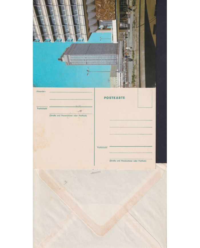 F-EX1916 ALEMANIA GERMANY DDR 10 SPECIAL CANCEL CHESS AJEDREZ.