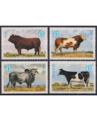 F-EX40847 ZAMBIA MNH 1987 FAO COW CAO BULL.